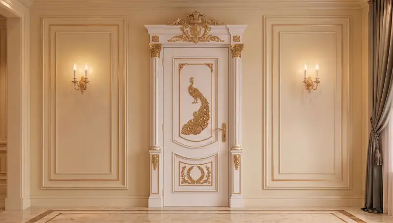 Porte Décorative Classique Couronnée Armoni - 4