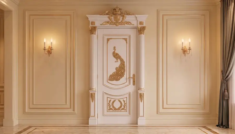 Porte Décorative Classique Couronnée Armoni - 4