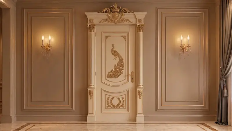 Porte Décorative Classique Couronnée Armoni - 5