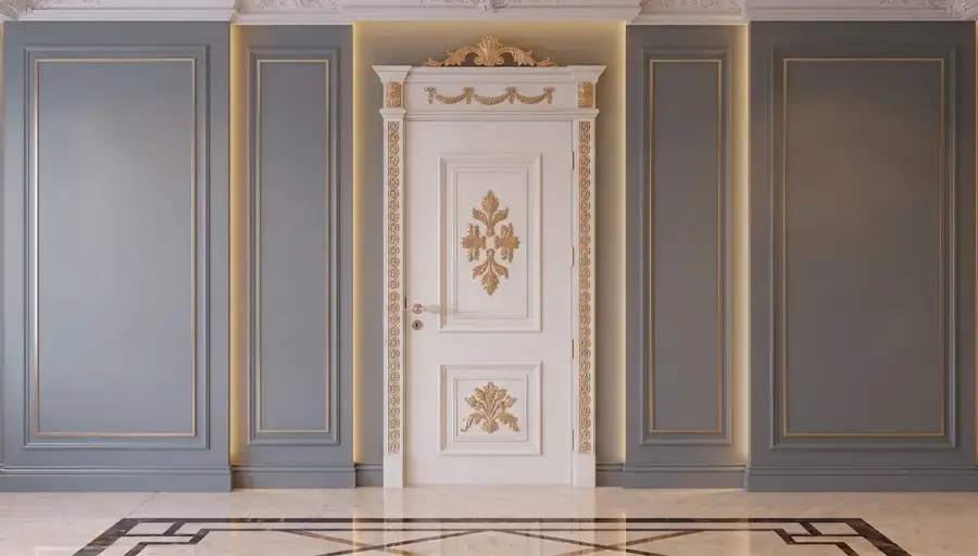 Porte Décorative Classique Couronnée Gaye - 1