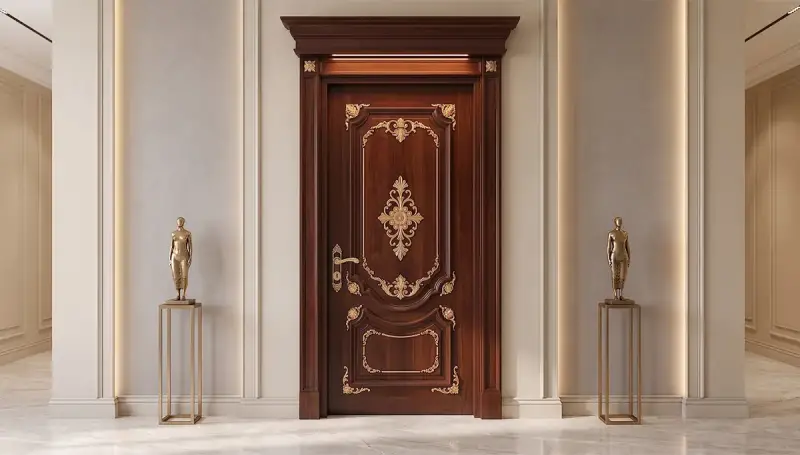 Porte Décorative Classique Couronnée Görkem - 1