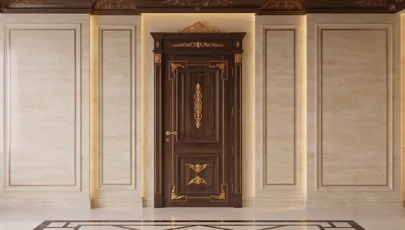 Porte Décorative Classique Couronnée Mihrap - 1