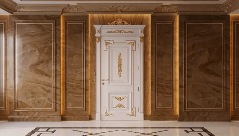 Porte Décorative Classique Couronnée Mihrap - 4