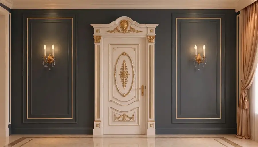 Porte Décorative Classique Couronnée Sancak - 1