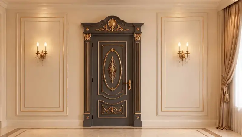 Porte Décorative Classique Couronnée Sancak - 2