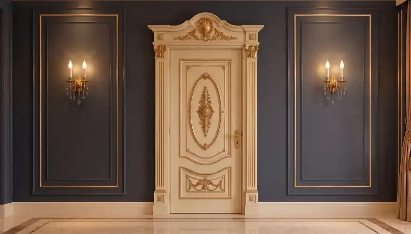 Porte Décorative Classique Couronnée Sancak - 4