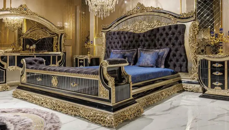 Prenses Mavi Klasik Karyola