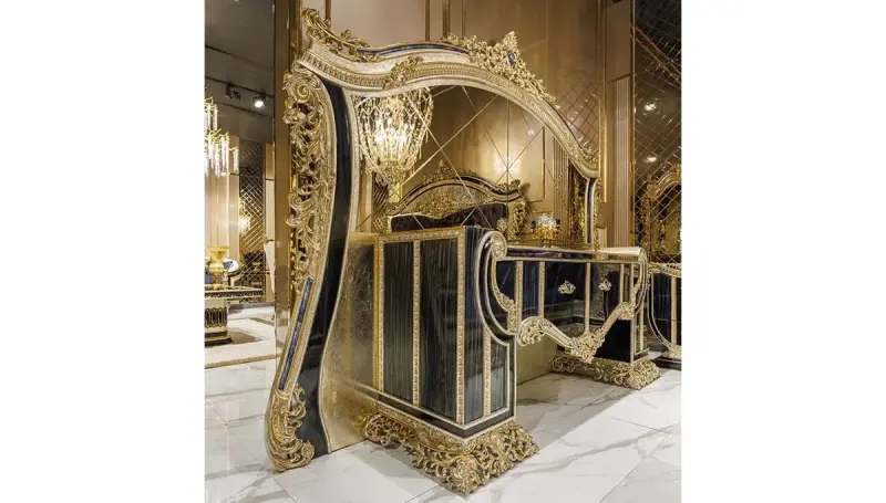 Prenses Mavi Klasik Yatak Odası - 5