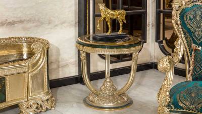 Prenses Yeşil Klasik Koltuk Takımı - 9