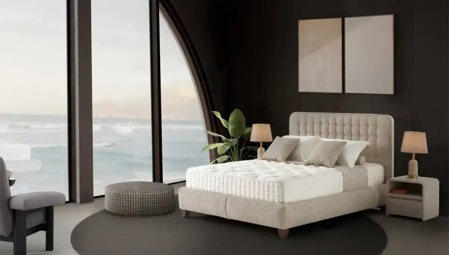 Relah Ekru Yatak Baza Set - 1