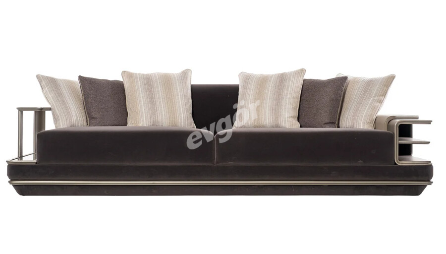 Resta Lüks Kol Sehpalı Üçlü Koltuk