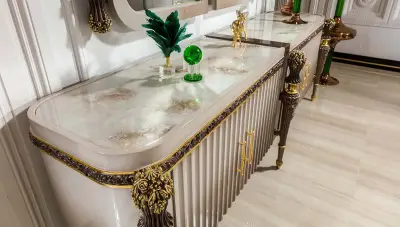 Truva Krem Lüks Yemek Odası - 6