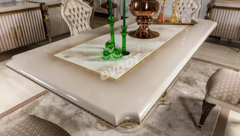 Truva Krem Lüks Yemek Odası - 4