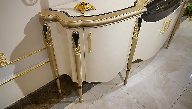 Salle à Manger de Luxe Crème Barbaros - 4