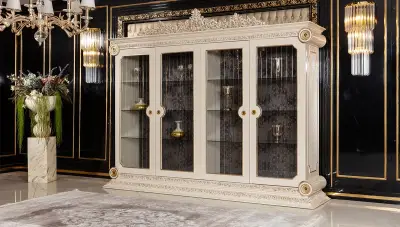 Saraylı Krem Klasik Yemek Odası - 5