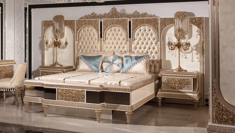 Selçuklu Krem Klasik Karyola - 1