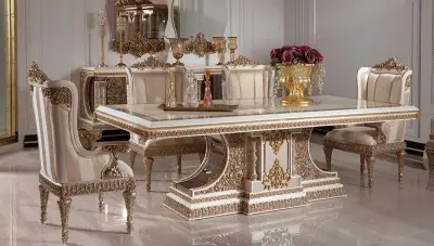 Selçuklu Krem Klasik Yemek Odası - 2