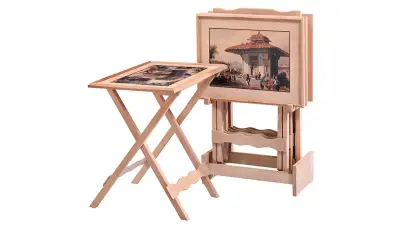 Silana Resimli Large Çanta Table basse gigogne