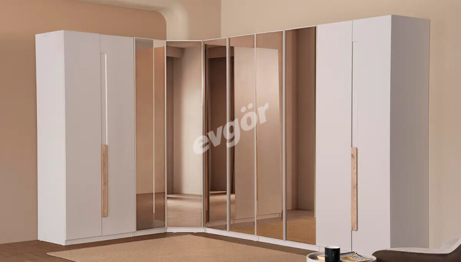 Siveta Modern Köşe Dolap