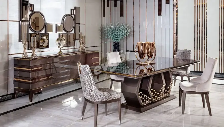 Stella Salle à manger en métal - 1