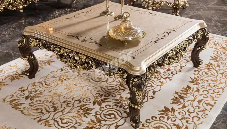 Süleyman Şah Kahverengi Klasik Koltuk Takımı - 6