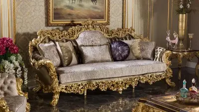 Süleyman Şah Klasik Üçlü Koltuk - 1