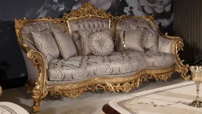 Taç Mahal Klasik Üçlü Koltuk