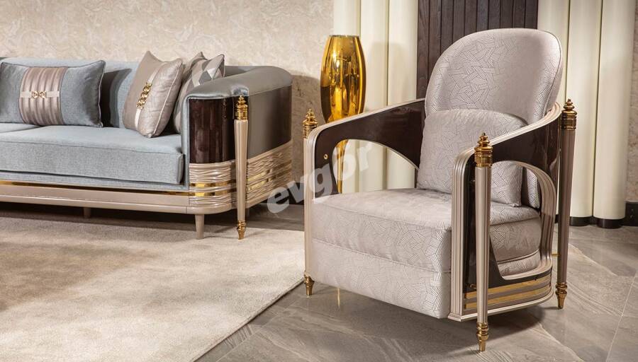 Valeria Ceviz Koltuk Takımı - 6