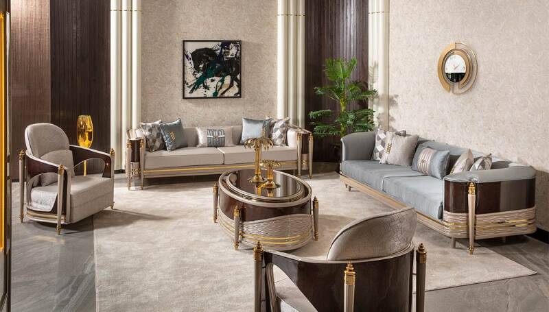 Valeria Ceviz Koltuk Takımı