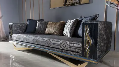 Valentin Ensemble de canapé en métal - 4