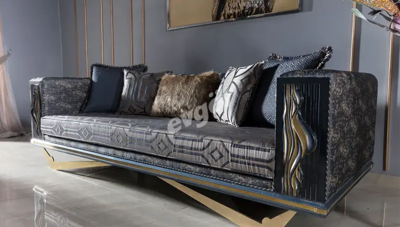 Valentin Metal Üçlü Koltuk - 1