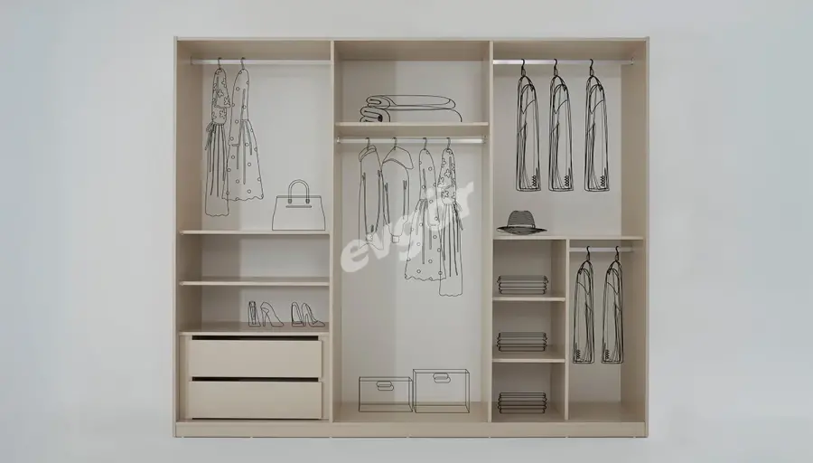 Valerya Modern Altı Kapaklı Dolap - 2