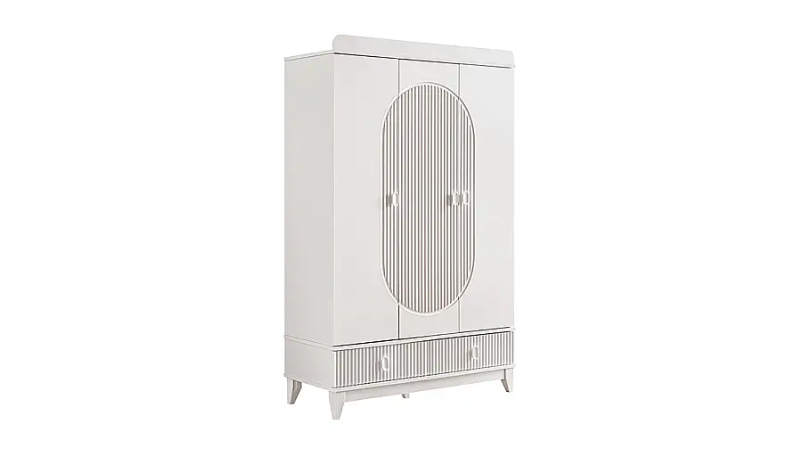 Armoire 3 Portes Vanille - 1