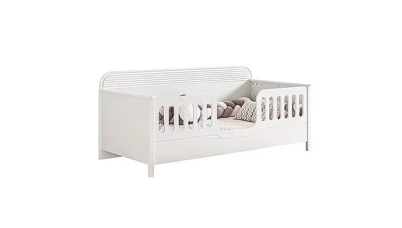 Lit Vanille avec Double Barrière