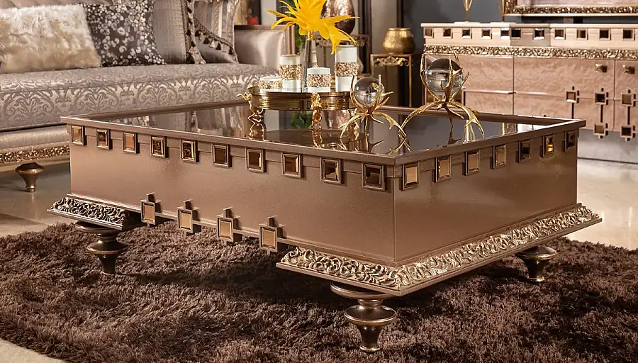 Velur Table Basse Avant-gardiste - 1