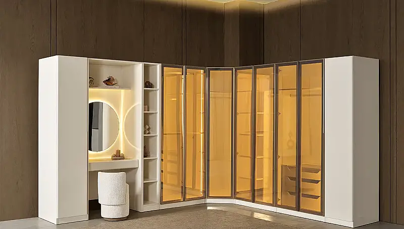 Vieanna Armoire d'angle Moderne