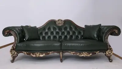 Zümrüt Klasik Üçlü Koltuk