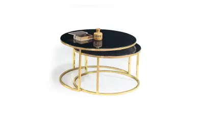 Gina Gold Metal Coffee Table
