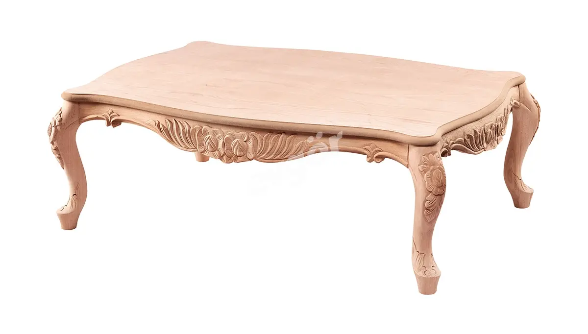 Golere Gold Carved Coffee Table