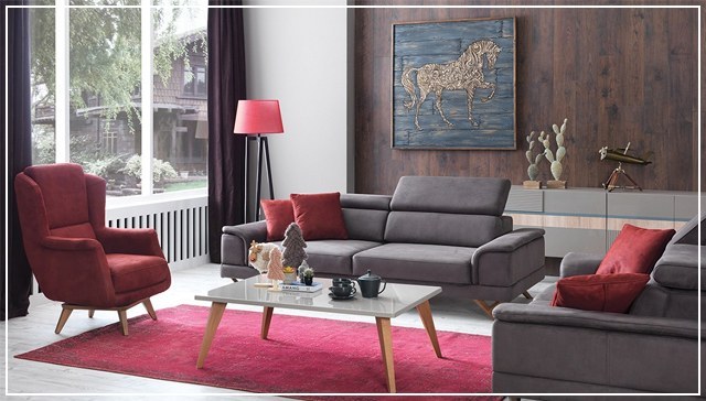 Gri Koltuklara Uygun Perdeler