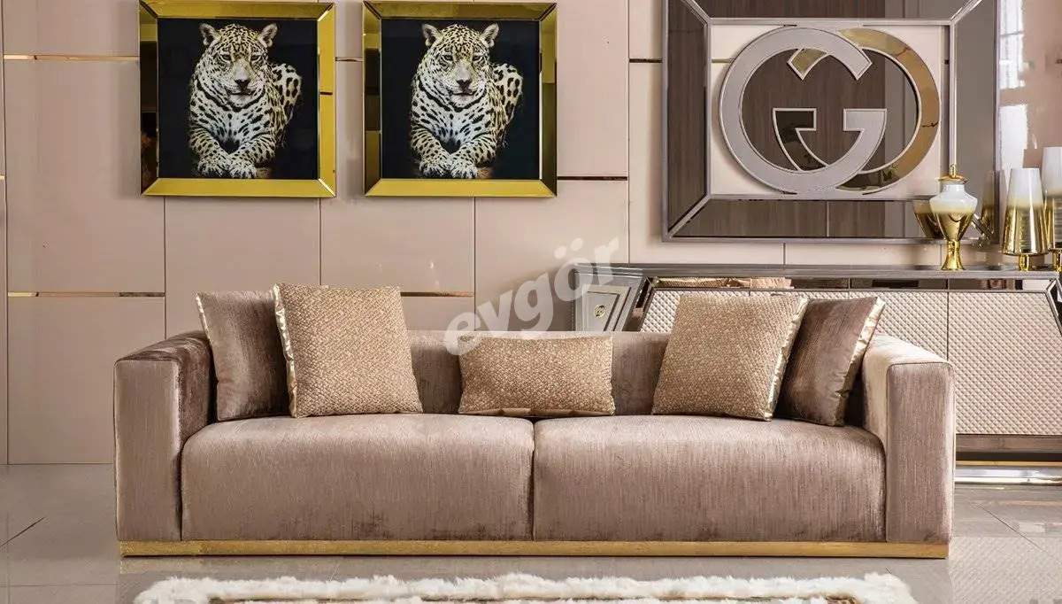 Gudnes Metal Sofa Set