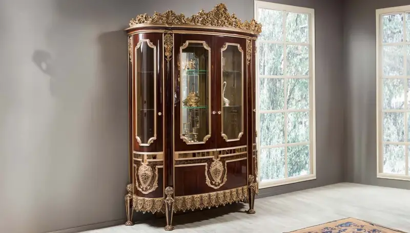 Haseki Ceviz Klasik Vitrin