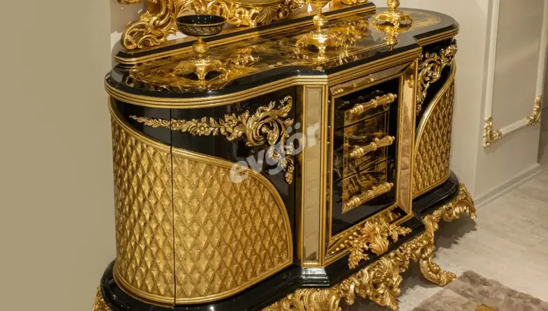 Hazar Siyah Klasik Yatak Odası - 6