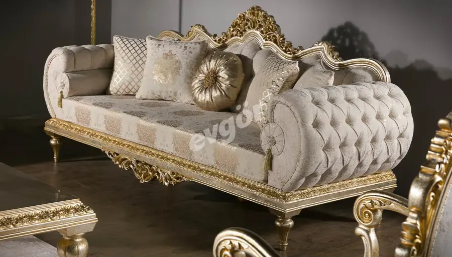 Hümayun Krem Avangarde Koltuk Takımı - 3