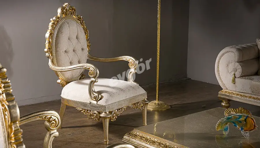 Hümayun Krem Avangarde Koltuk Takımı - 4