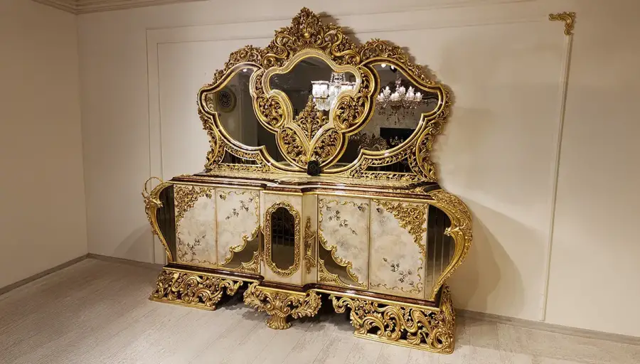 Hümeyra Gri Klasik Yemek Odası - 6