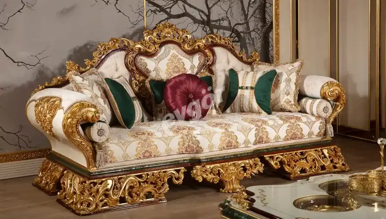 Hümeyra Varaklı Klasik Üçlü Koltuk - 2