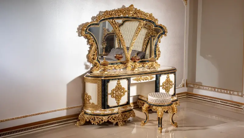 Hünkar Şifonyer + Ayna + Puf