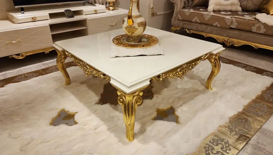 İnci Krem Klasik Koltuk Takımı - 4