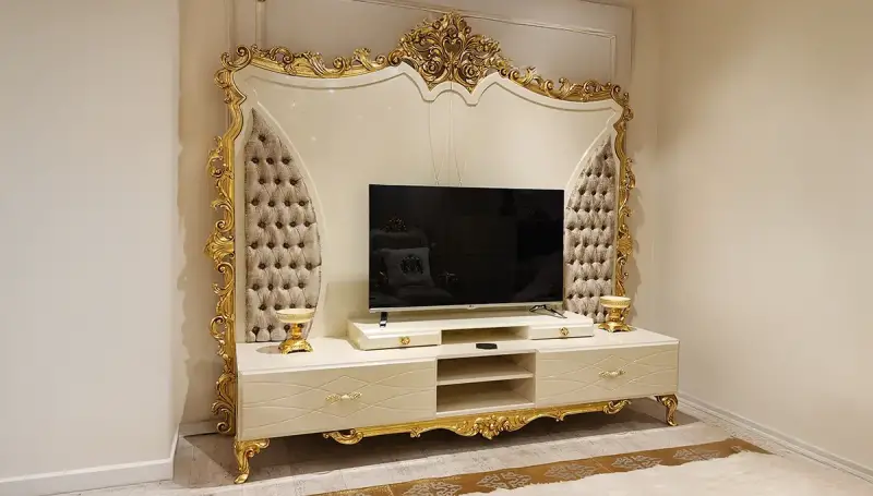 İnci Krem Klasik Salon Takımı - 7